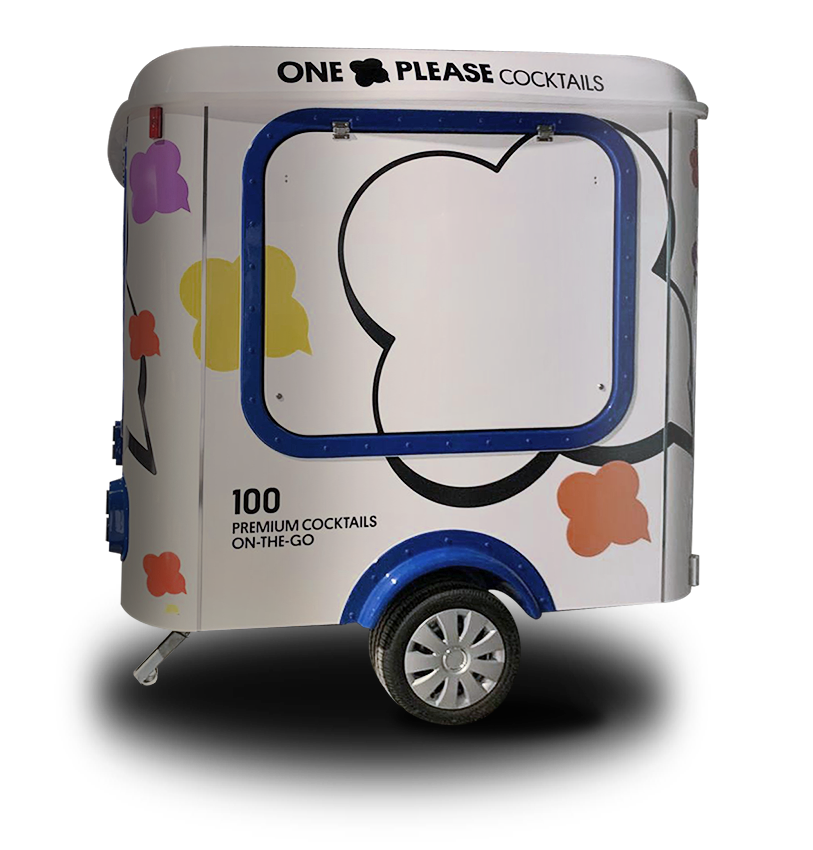 Food truck con stampa personalizzata e grafiche vivaci per comunicazione efficace